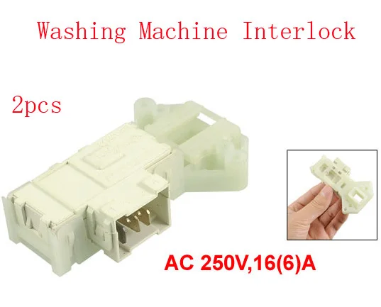 

AC 250V 16A Plastic Door Lock Interlock for Washing Machine 2pcs