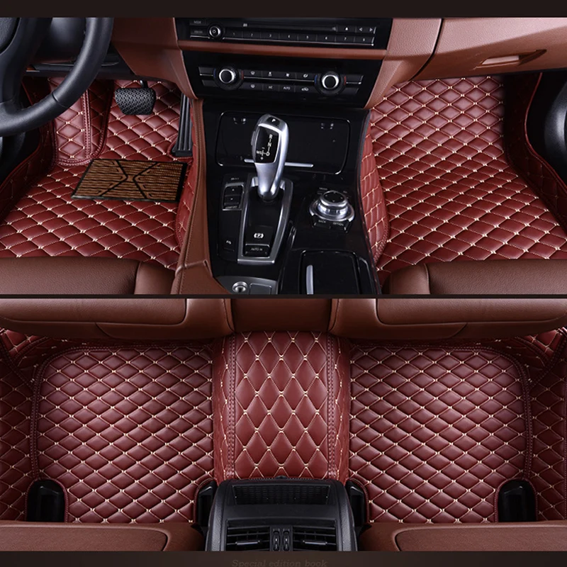 

Custom fit car floor mats for porsche Cayenne SUV 911 Cayman Macan Panamera 3D car styling heavy duty carpet floor liner