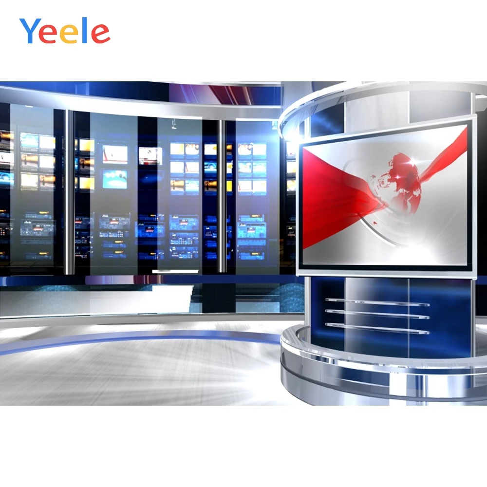 

Yeele Science Digital Modern Building TV Window New Photography Backgrounds Customized Photographic Backdrops for Photo Studio