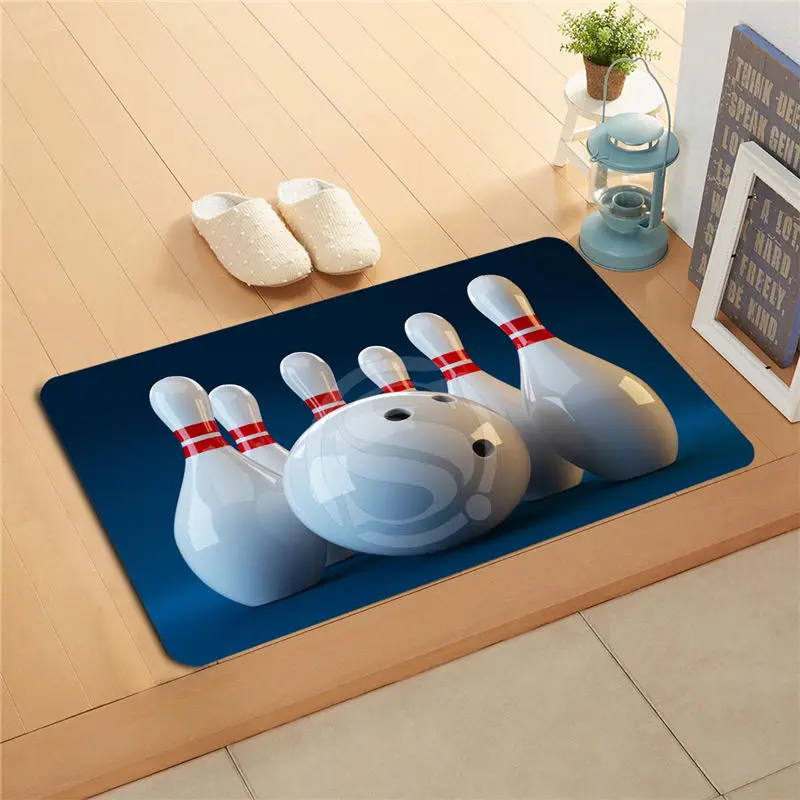 #q306s Custom HD bowling Doormat Home Decor Door mat Floor Mat Bath Mats foot pad U-306sitt-718u | Дом и сад
