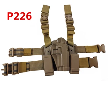 

CQC SIG SAUER P220 P226 Drop Leg Holster w/ Magazine Pouch Case Pistol Gun Holster Hunting accessories