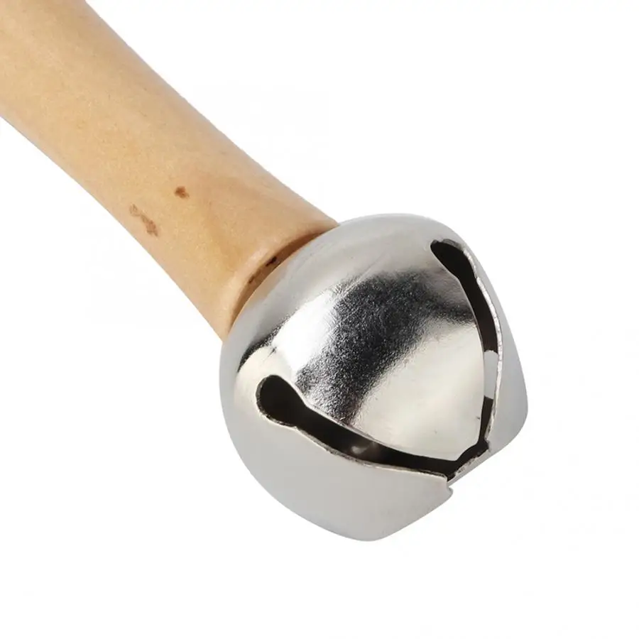 

Simple Wood Rod Hand Bell Stick Shaker Musical Instrument Toy for Children