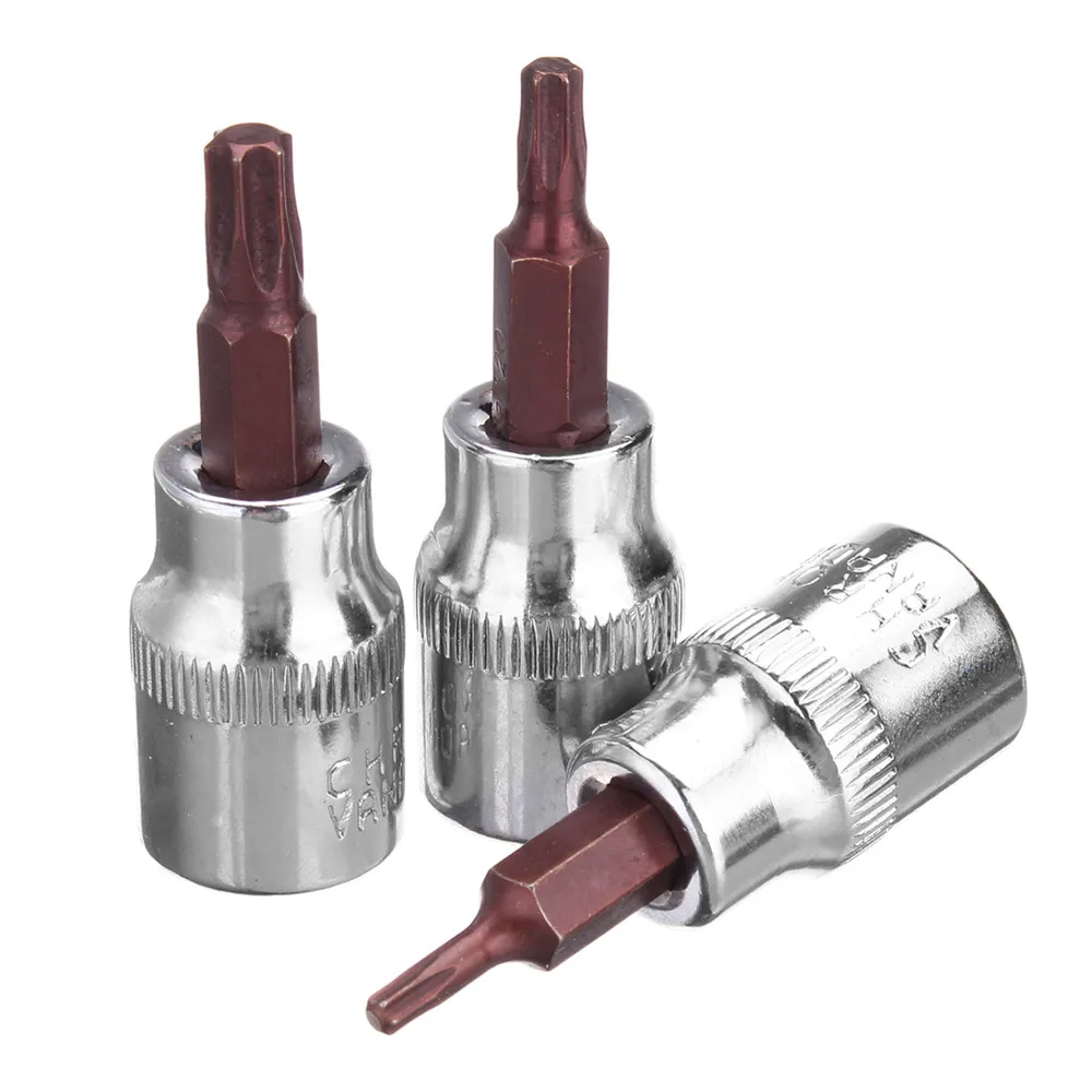 £10.09 11pcs 01 Apr 03 Aug Inch Drive Torx Star Bit Socket Kit