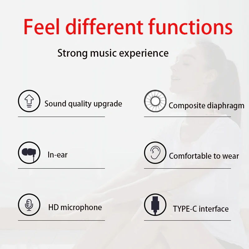 Hifi Devices Earbuds Bass Earphone For Phone Gaming In Ear Headphones Sport Headset Earphones With Microphone Fone De Ouvido