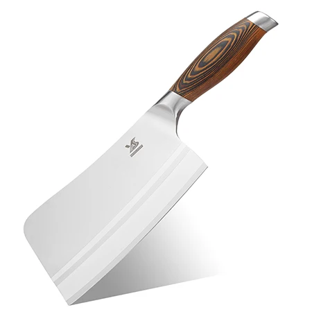 BIGSUNNY сверхмощный Высококачественный нож из нержавеющей стали 9Cr18MoV, нож для мясника, Многофункциональное использование для домашней кухни, " лезвие - Цвет: Золотой