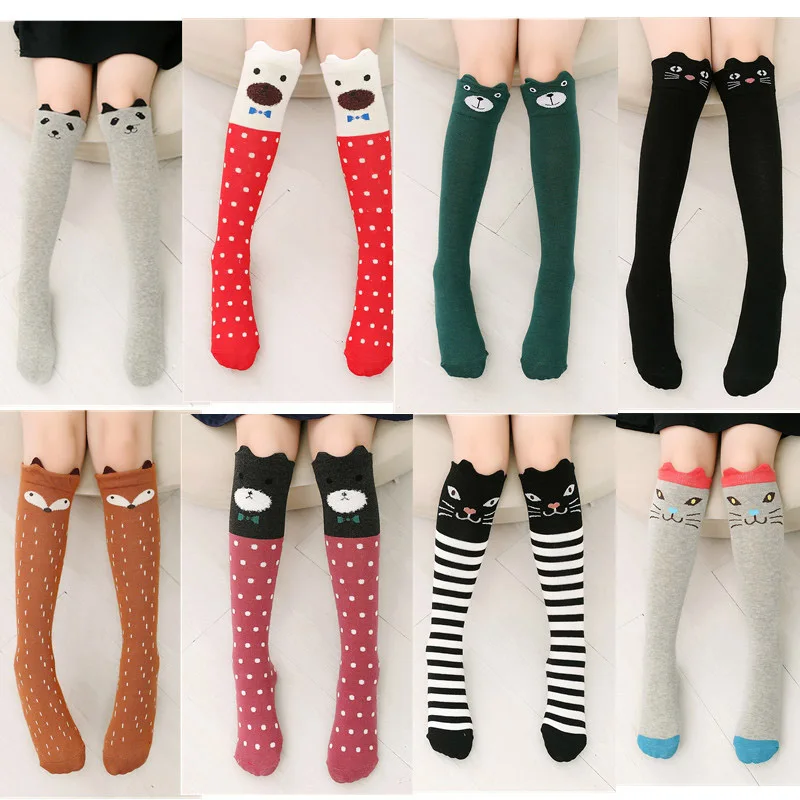 Girls Spring Autumn Tights Cartoon Cat Baby Girl Pantyhose Warm Knitted Cotton Cute Kids Stockings Baby Pantyhose Meia BB3111 (42)