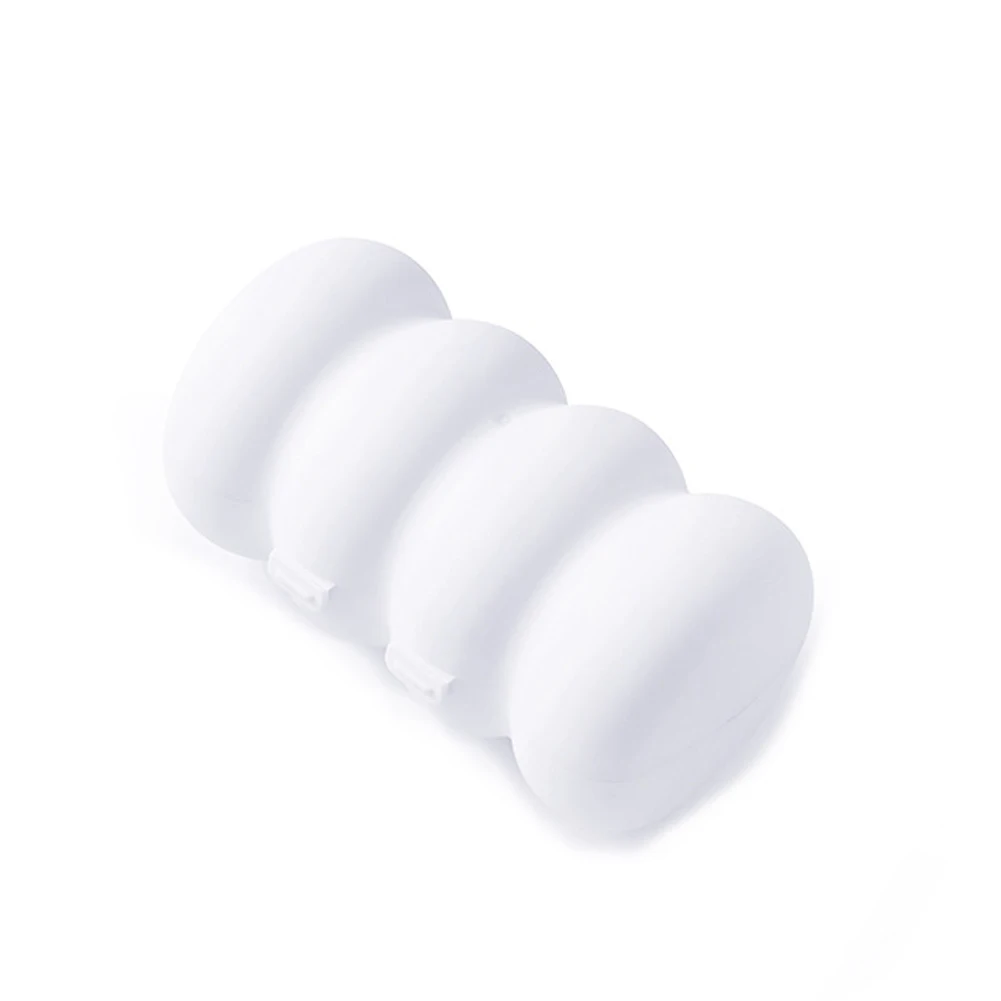 

4 Pcs Makeup Travel Empty Clear Plastic Sample Containers Round Cosmetic Pot Jars Case White