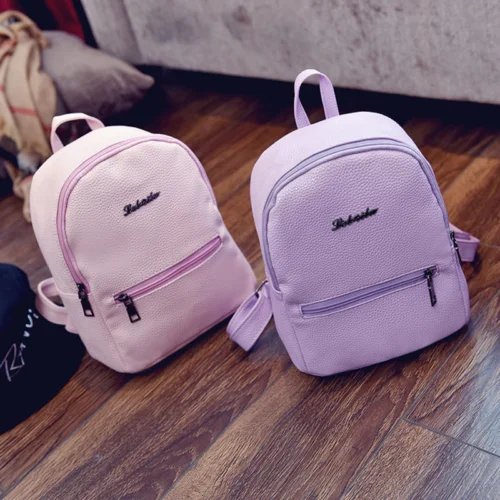 Womens Diamond Rainbow Canvas Shoulder School Book Bag Travel Satchel Backpack 