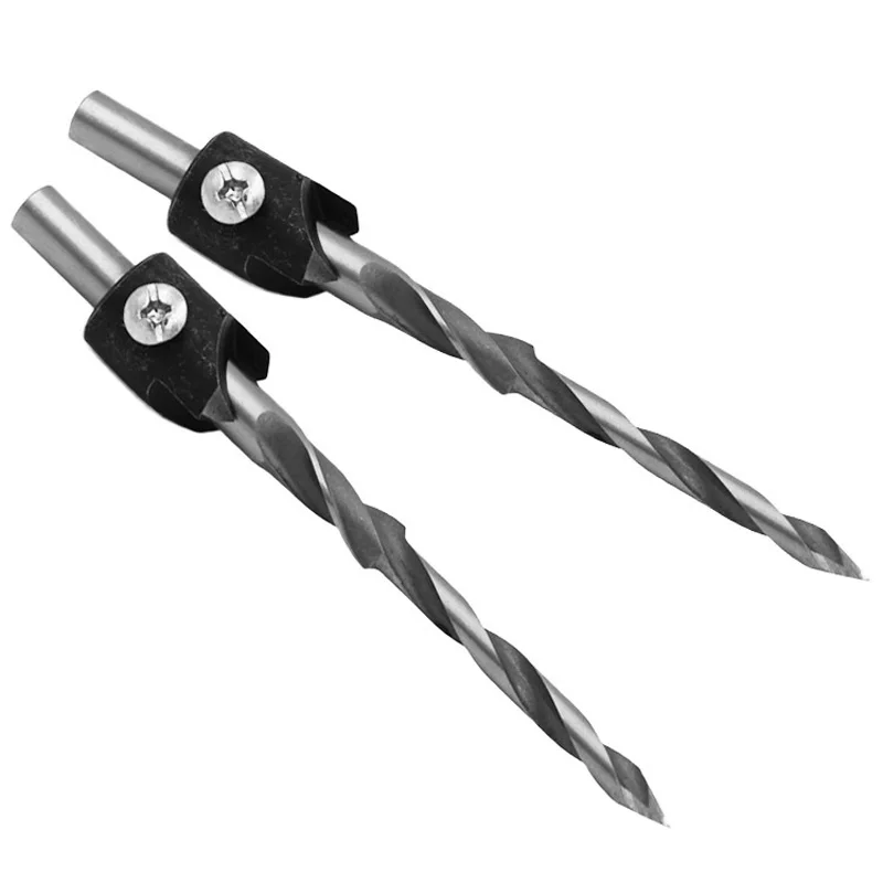 

URANN HSS Woodworking Countersink Drill Bit Step Guide Carpentry Reamer Chamfer End Milling Tool