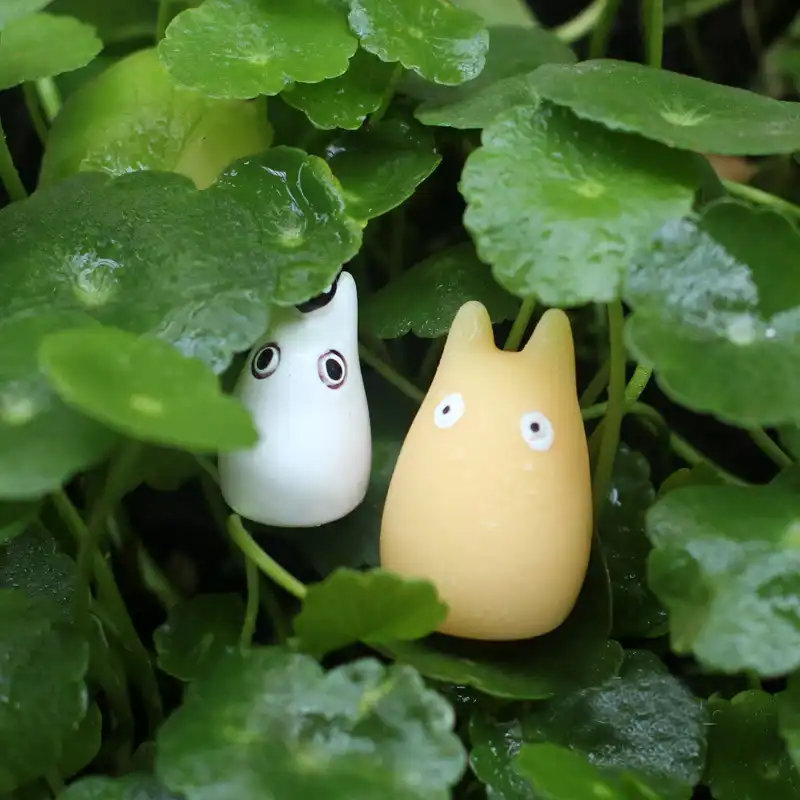 Mini totoro miniature artesanato micro paisagismo landschaft decoração de casamento para casa acessórios diy