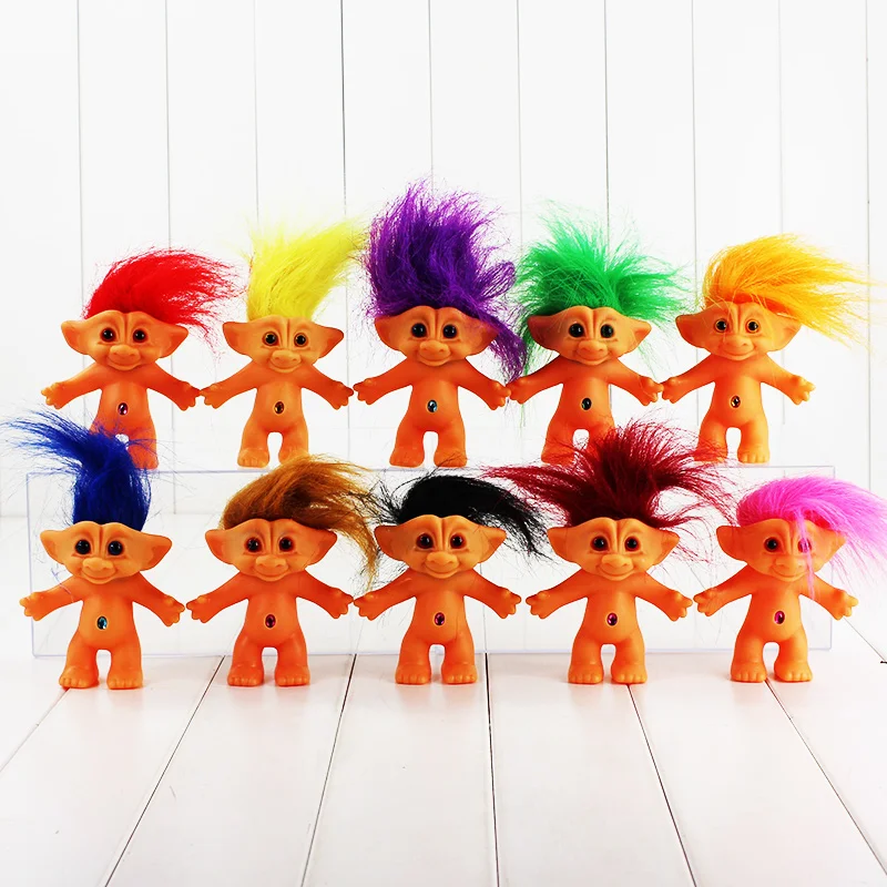10cm Movie Trolls PVC Action Figures Ten Type Trolls Doll Toys For Kids
