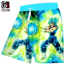 OGKB новые летние быстросохнущие пляжные шорты мужские забавные принты с шариками дракона 3D Бермуды шорты для плавания мужские боксеры и брюки