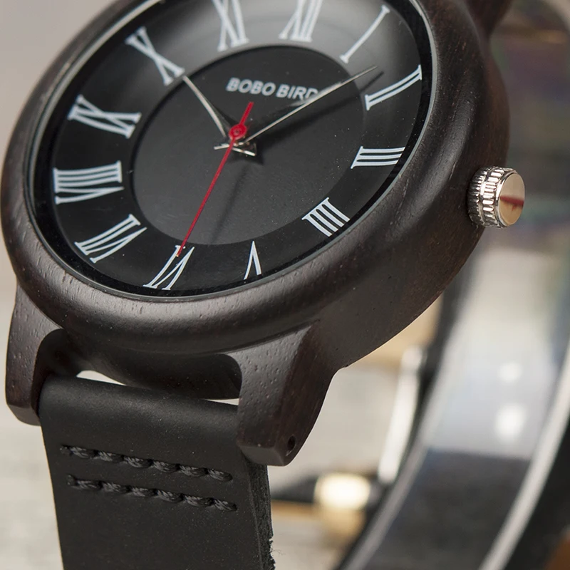 BOBO BIRD часы-браслет из Q15 классический из кожи, деревянные часы для пар кварцевые часы для любителей reloj pareja hombre y mujer