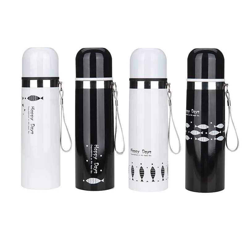 

Fish Pattern Thermo Mug Stainless Steel Vacuum Flasks Thermos Coffee cup Travel Insulated Thermocup Thermal Bottle for Car Mugs