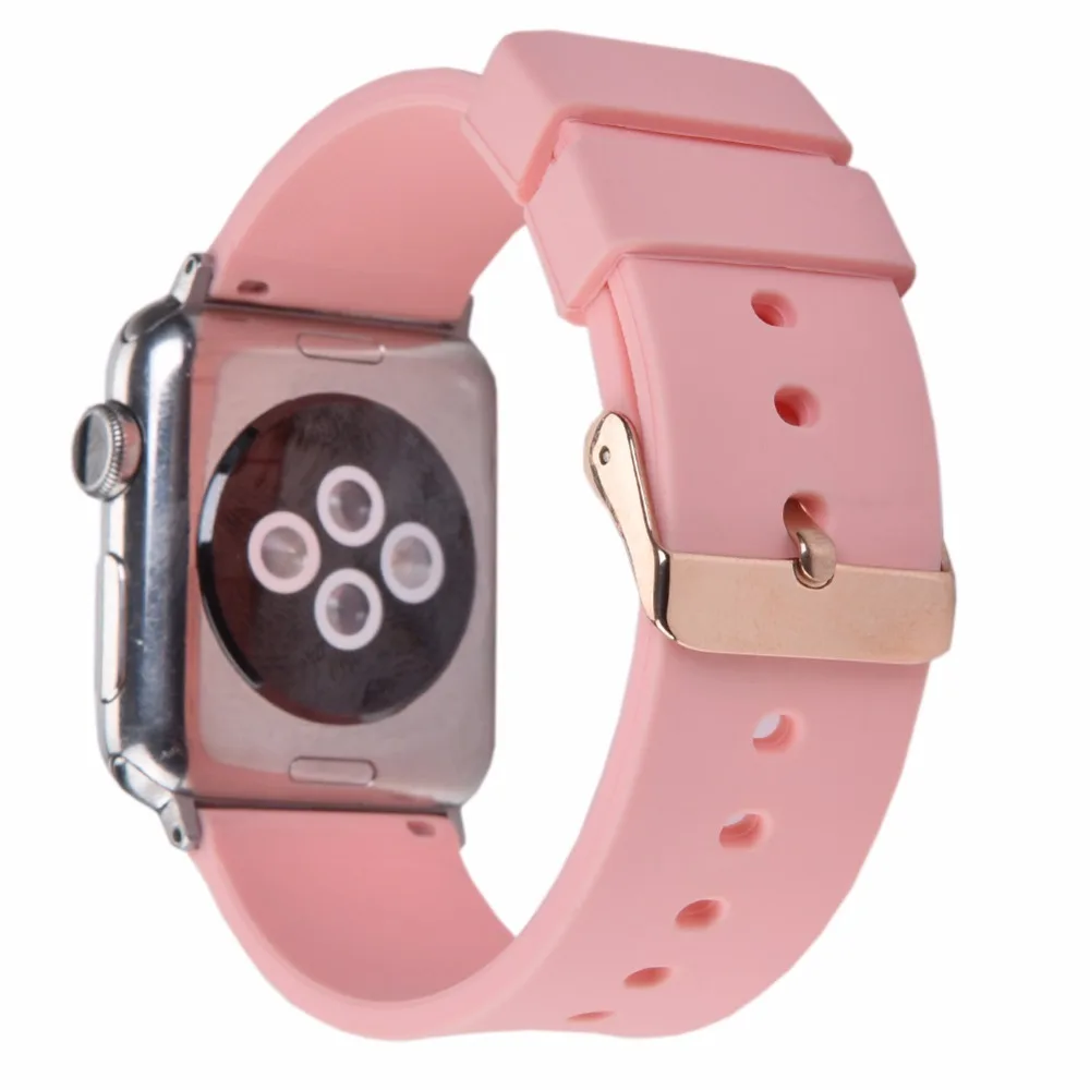 

Bemorcabo Soft Silicone Sport Band For Apple Watch Series 3 2 1,Replacement Strap Bracelet for iWatch Nike Sport Band 38mm 42mm