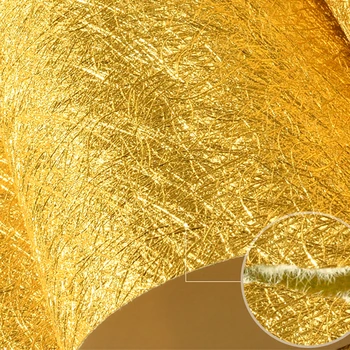 Luxury 3D Gold Foil Glitter Wallpaper
