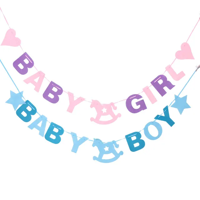 baby shower 2 88m baby boy girl felt banner party decoration bunting