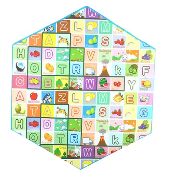 

Baby Floor Mats Hexagonal Game Rug Sleep Baby Non-Slip Rug Practical Multicolor Cute Decor