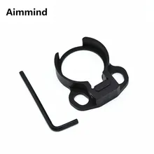 Охота Тактический QD строп петля двойной конец плиты переходник шарнирного соединения для 4 или 6 позиция со AR15 M4 винтовки черный