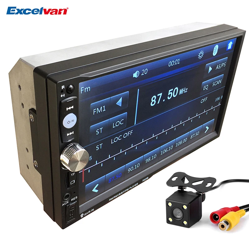 imágenes para Universal 7 ''2 Din Bluetooth V3.0 Car Audio Reproductor MP5 Pantalla táctil En El Tablero Multimedia Stereo Radio + Cámara de Vista Trasera FM/USB/SD/AUX imágenes para Universal 7 ''2 Din Bluetooth V3.0 Car Audio Reproductor MP5 Pantalla táctil En El Tablero Multimedia Stereo Radio + Cámara de Vista Trasera FM/USB/SD/AUX