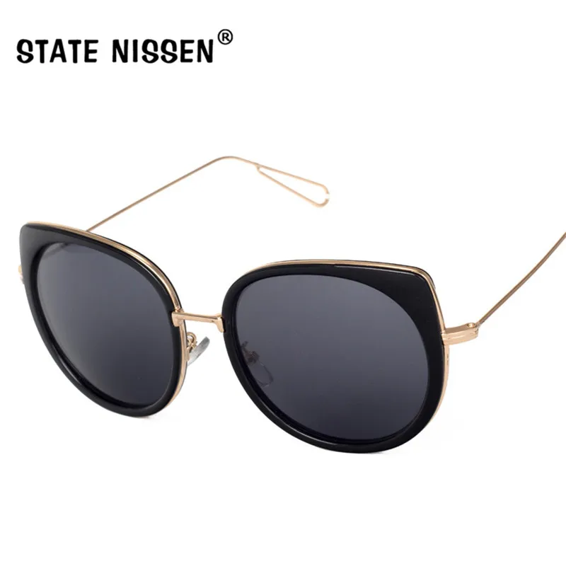 

STATE NISSEN Fashion Cat Eye Sunglasses Women Brand Designer Retro Female Sun Glasses oculos de sol feminino UV400