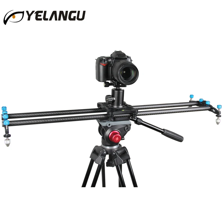 New Pro 80CM Carbon Fiber Portable Video Camera Track Slider Dolly for DSLR Canon Nikon