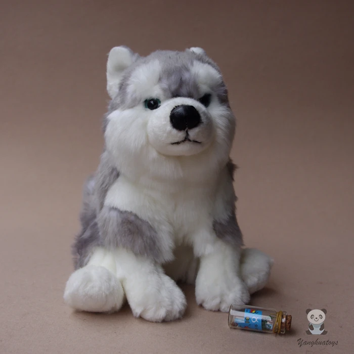 Stuffed Animal Toy Simulation Husky Plush Doll Toys For Children Gifts