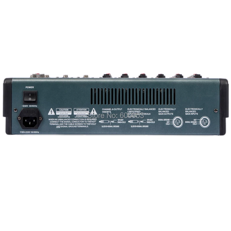 MiCWL 16 Channel Audio Mixer Mixing Console Processador de efeitos digitais Console de mistura de mixagem de audio with USB 48V