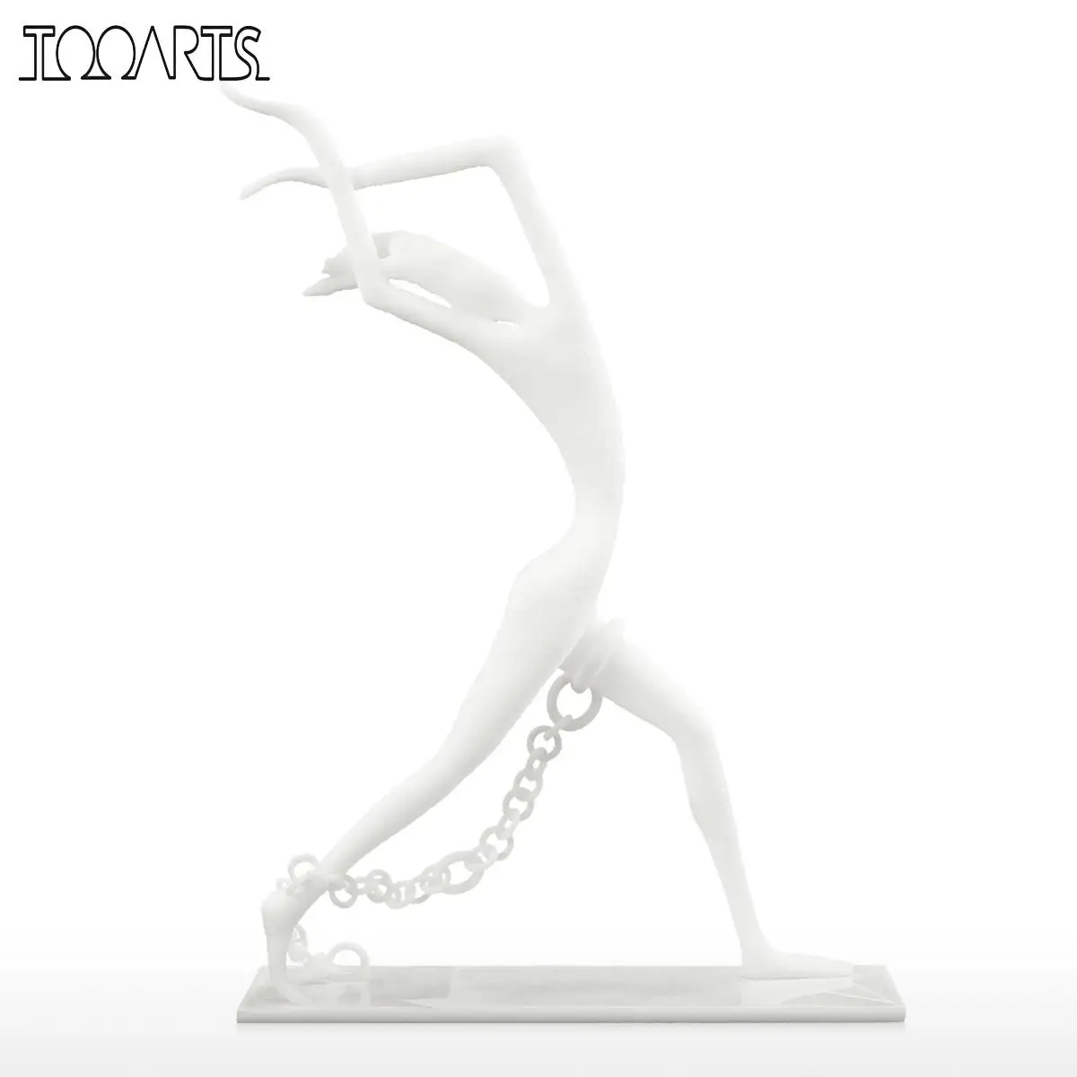 

Tooarts Bounded Person with Chain 3D Printed Sculpture Human Figurine Desktop Decor Abstract Sculpture Statue Home Decor