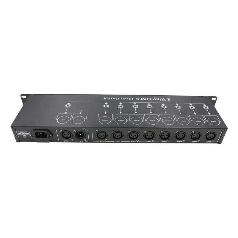 Сплиттер SZB DMX512 8 шт. усилитель светового сигнала каналов распределитель DMX для