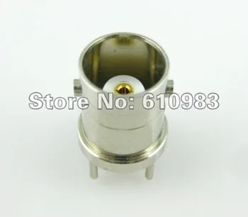 

(5 pieces/lot) PCB mount 4 pin BNC female straight chassis RF coaxial connector
