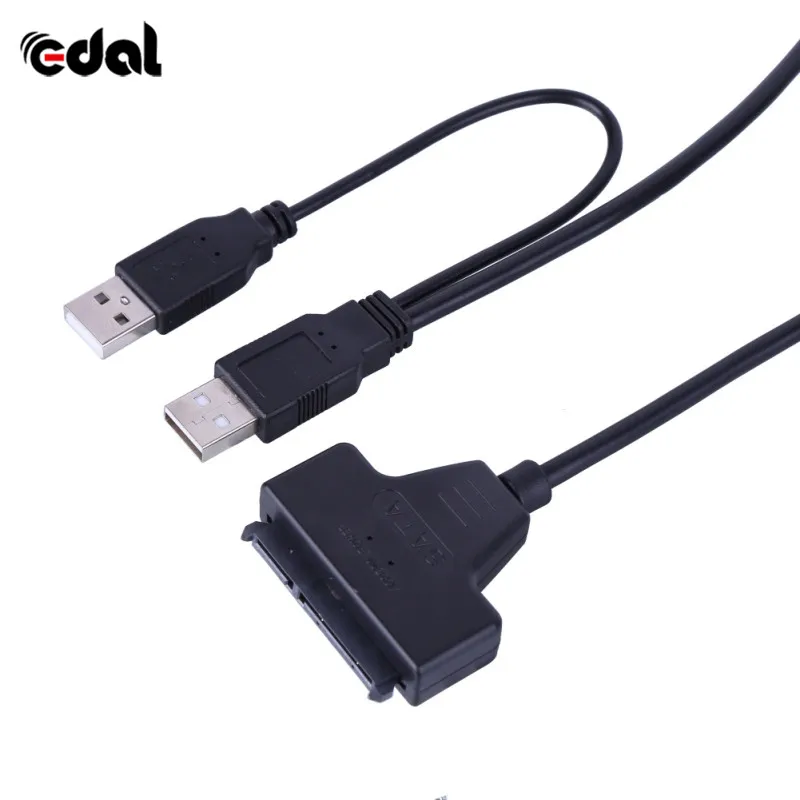 Новое поступление Usb 2 0 до 7 15 22pin Sata адаптер Кабели внешняя мощность для жесткого