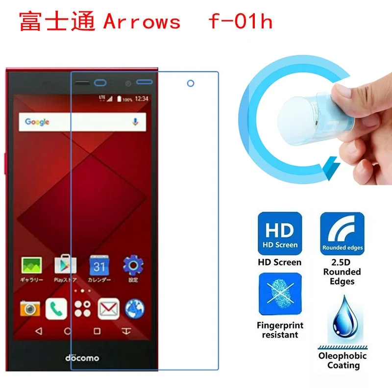 Стрелки Fujitsu подходят F-01H Защитная пленка для экрана ультра-тонкая HD Прозрачная