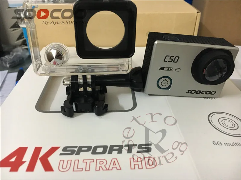 

New Outdoor Sport Action Camera Protective Box Case Underwater Waterproof Case for SOOCOO C50