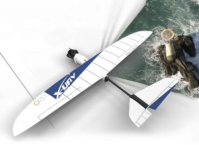 X-UAV One EPO 1800 мм размах крыльев FPV энергоэффективный самолет V Хвост PNP(мотор+ ESC+ сервопривод
