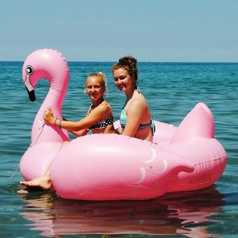

Rooxin 200cm Flamingo Inflatable Pool Float Swimming Pool for Adults Summer Party Circle Swim Ring Pool Toys Accessories