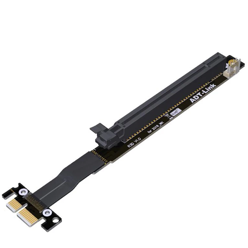 2018 New Design Gen3.0 PCIe Riser Card 1x 16x Adapter ,PCI-E x1 to x16 GPU Graphic Riser for Bitcoin Mining ETH NVIDIA AMD Card