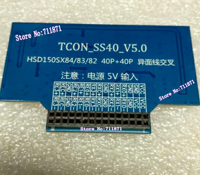

0.5 Pitch 40P 2ch 6bit Parallel RGB TCON HSD150SX83 Conversion board T-CON Double 40Pin FPC FFC LVDS Adapter Plate TCON LVDS