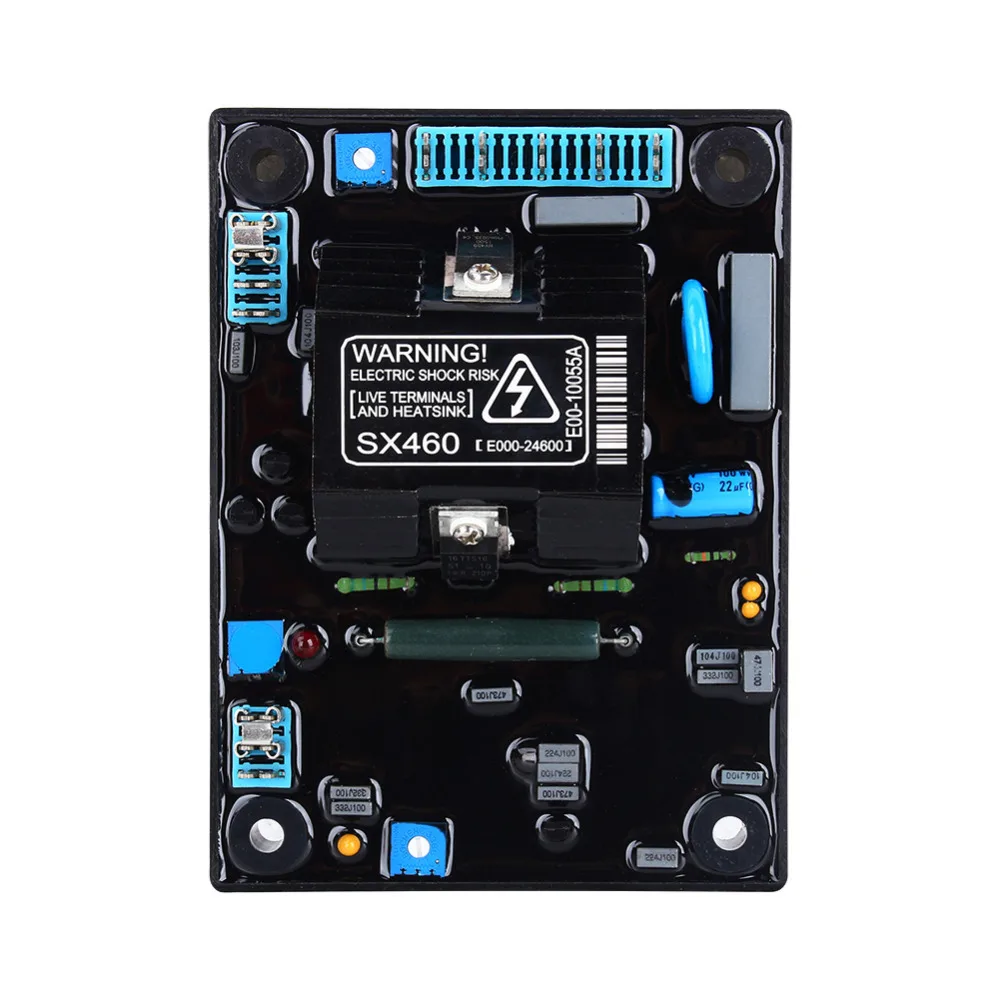Черный Автоматический стабилизатор AVR SX460 регулятор напряжения для генератора регулятор напряжения Запчасти и аксессуары для генератора