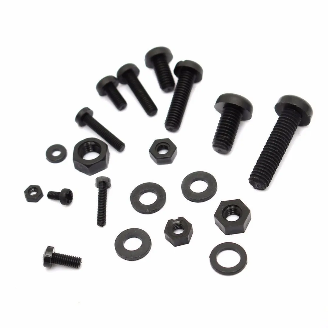 150pcs New Portable M2 M2.5 M3 M4 M5 Nylon Black Hex Screw Bolt Nut Standoff Spacer Assortment Set Non-magnetic with Box
