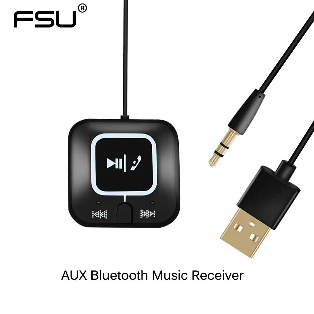 

NFC Bluetooth Car Kit Portable Wireless Bluetooth Audio ReceiveBluetooth A2DP Music Receiver Speaker Hands-free w/Mic for Car