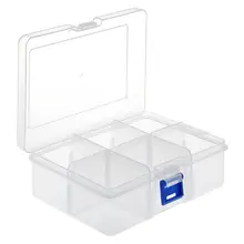 8 отсеков рыболовная хозяйственная коробка приманки поворотные крюки снасти коробка с Adjsutable разделители рыболовные приманки De Pesca