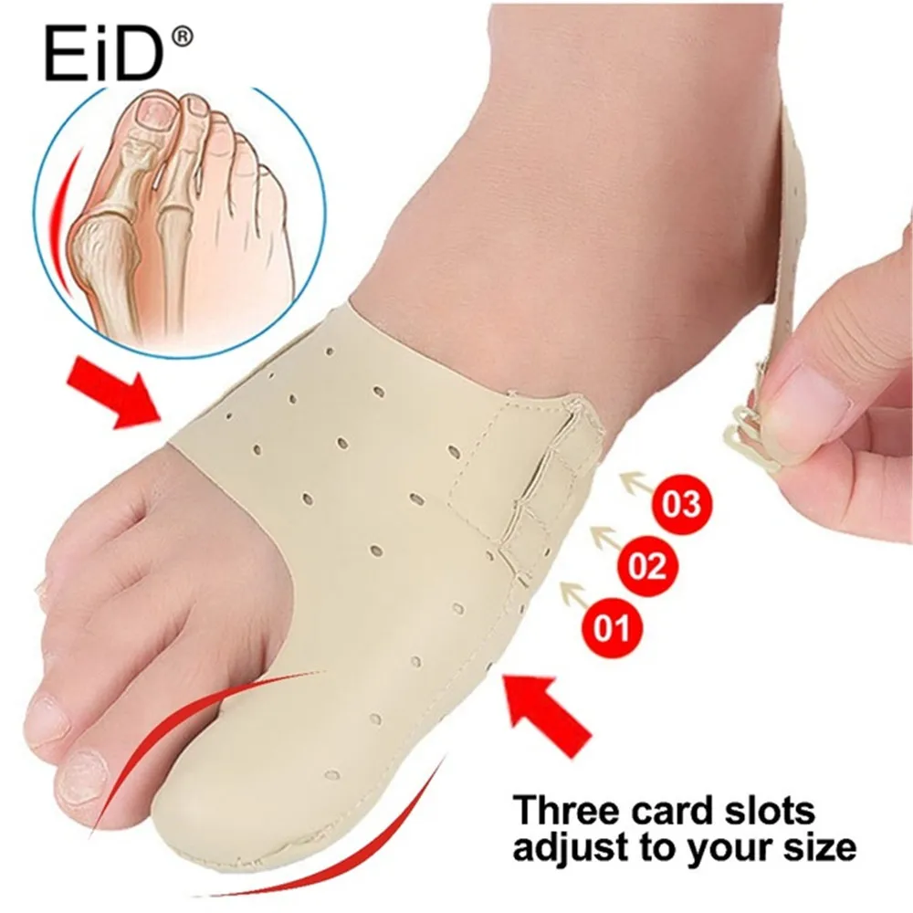 Leather Bunion Pads Hallux Valgus Orthopedic Toes Correction Insoles