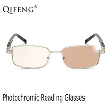 QIFENG фотохромные очки для чтения Для мужчин диоптрий дальнозоркостью мужские очки градусов очки+ 1,0+ 1,5+ 2,0+ 2,5+ 3,0+ 3,5+ 4,00 QF243