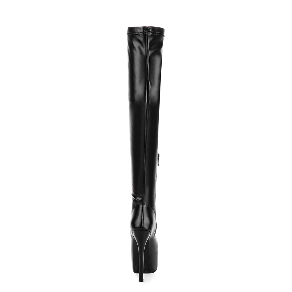DoraTasia Plus Size 33-48 platform over the knee boots women sexy super high heels shoes woman party boots women high heel boots