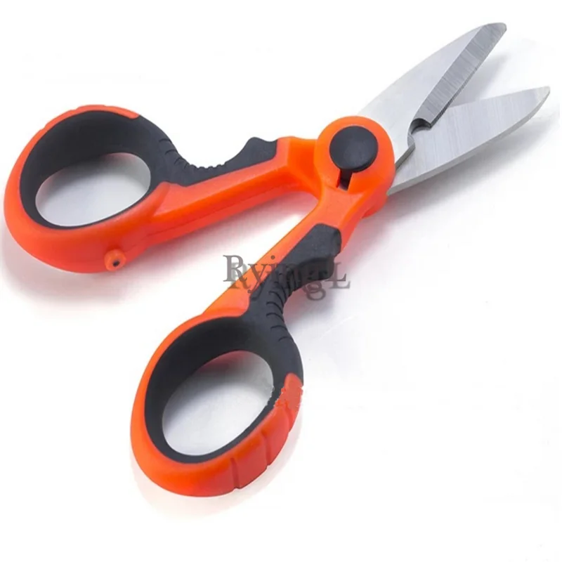 

G1 Multi Purpose Electrician Scissors Cable Wire Stipper Cutter Knife Stainless Steel 145mm