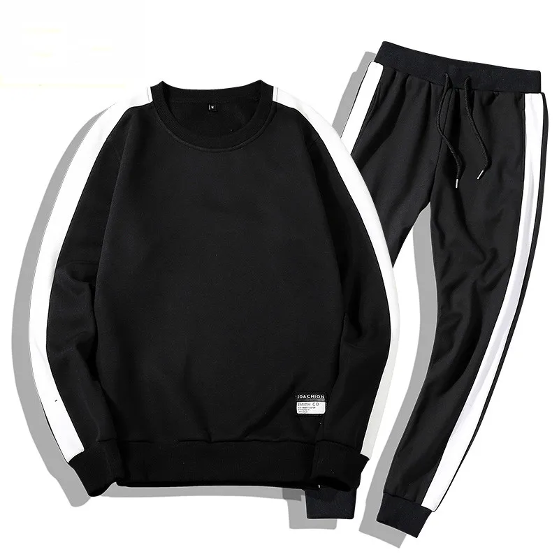 

NEW Moleton Masculino Coats Tracksuits Men 2PC Outwear Sportsuit Sets Male Sweatshirts Men Set Clothing+Pants Hoodies Plus Size