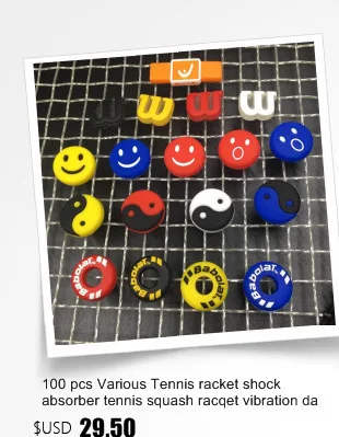 Free shipping 10pcs Cute Cartoon tennis racket vibration dampener tennis racquet damper