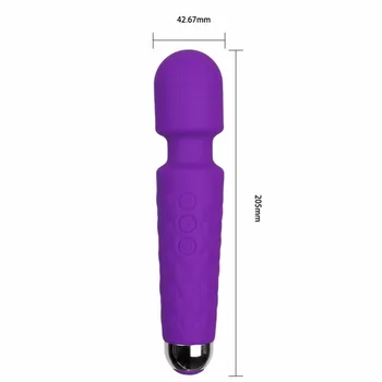 Powerful Multi-Speed Waterproof G-Spot AV Vibrator Sex Toys,20 Frequency Magic Wand Massager Vibrators Sex Products For Women 4
