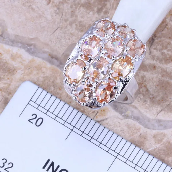 Набор ювелирных изделий сережки кулон кольцо Размер 5 / 6 7/8/9/10 S0007|ring gauge|ring styles for